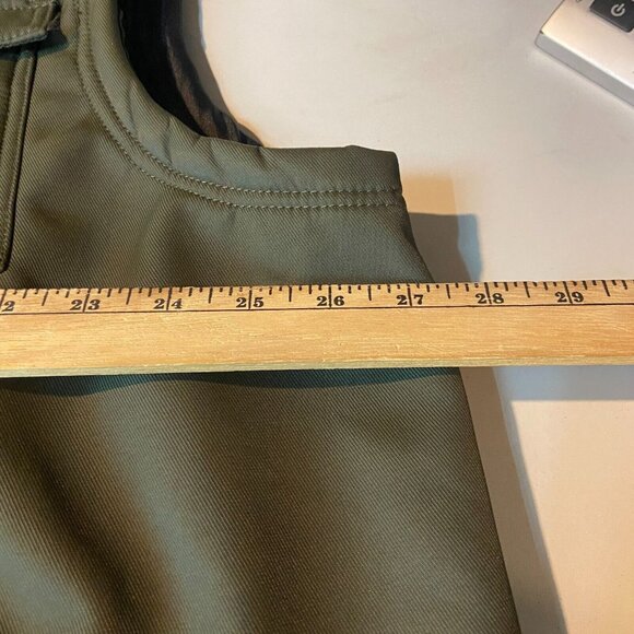 Alaskan Hardgear Men 2XLT Prudhoe Bay Vest Green Full Zip Fleece Lined Utility - Picture 8 of 10